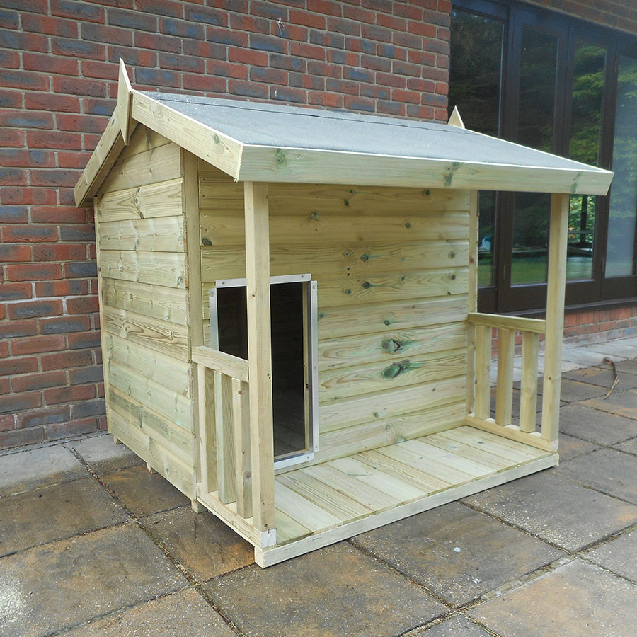 Apex Dog Cabin Dog Summerhouse Garden & Animal Structures