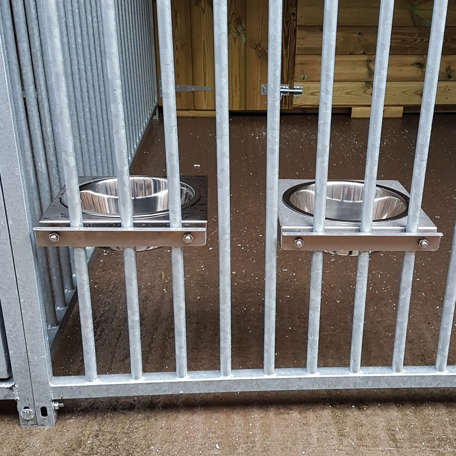 Kennel Dog Bowl Holder Garden & Animal Structures