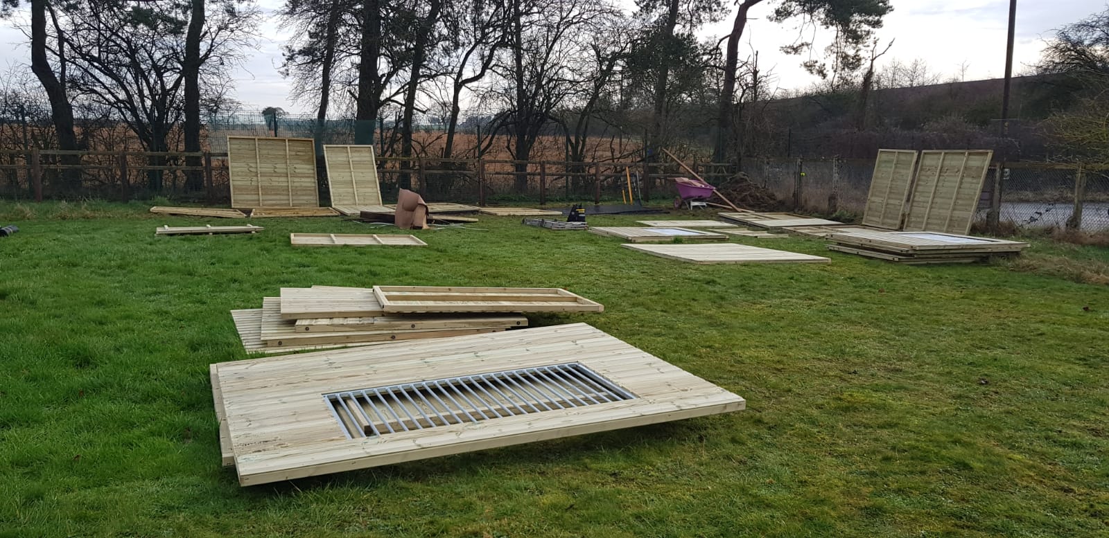 Bird Of Prey Aviary Install 1