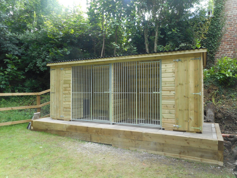 Double Pent Dog Kennel And Run Tarporley 1 800x600
