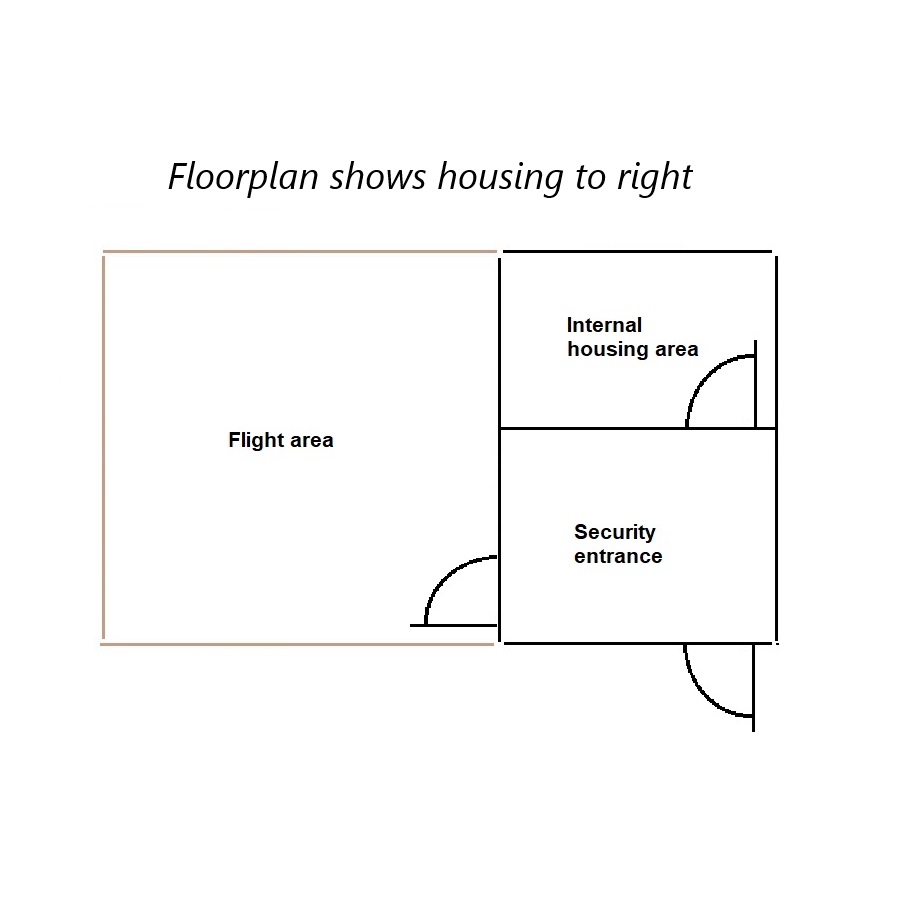 Floorplan 900x900 Bird aviary floorplan
