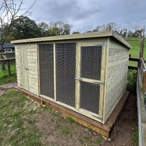 RWAF approved rabbit housing with run