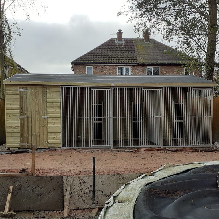 Dog Kennel with Shed Timber Dog Kennels For Sale