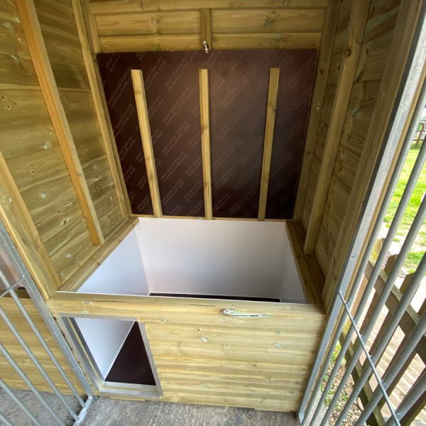 insulated dog kennel with run
